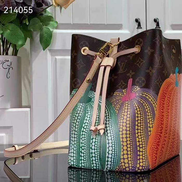 Louis Vuitton Women LVxYK NeoNoé MM Monogram Coated Canvas Pumpkin Print