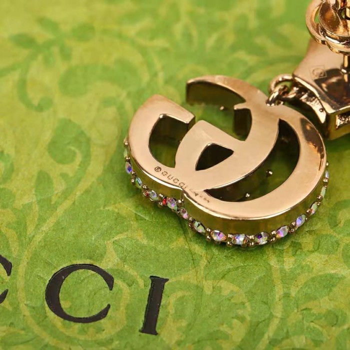 Gucci Women Crystal Double G Earrings