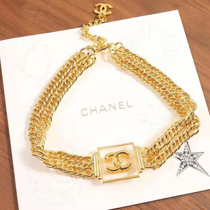 Chanel Women Choker in Metal & Resin
