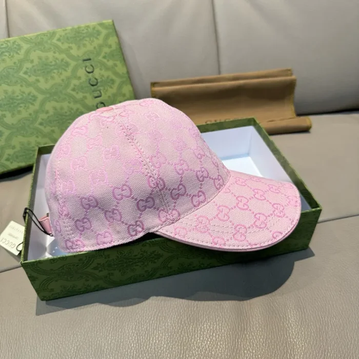 Gucci Unisex GG Canvas Baseball Hat-Pink 7484754HG625872