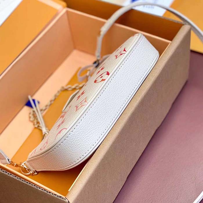 Louis Vuitton LV Women Sunrise Aquarelle Monogram Embossed Supple Grained Cowhide Leather M83448