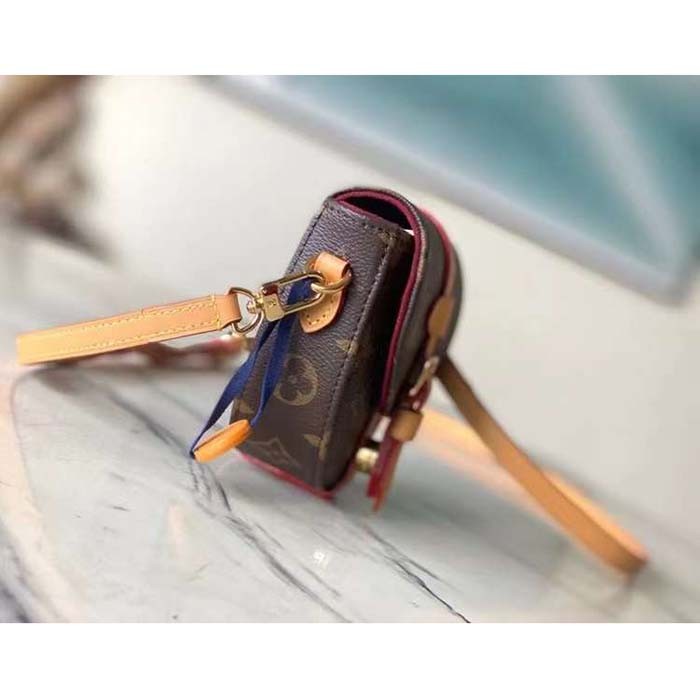 Louis Vuitton Women Micro Chantilly Monogram Coated Canvas Natural Cowhide-Leather M46643