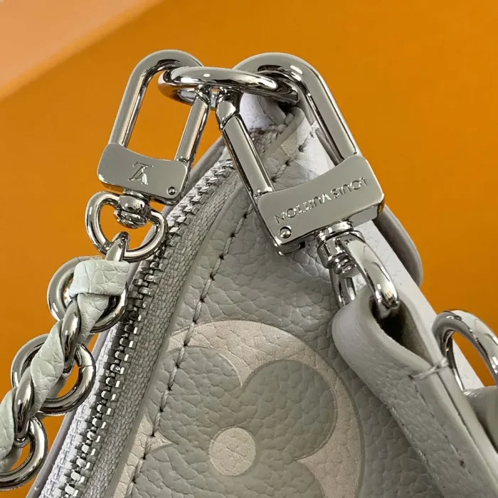 Louis Vuitton LV Women Boulogne PM Embossed Grained Cowhide Leather-Gray M14211