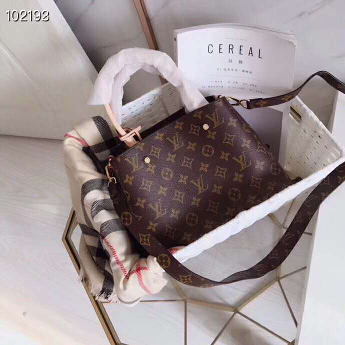 Louis Vuitton LV Women Montaigne BB Bag in Iconic Monogram Canvas-Brown