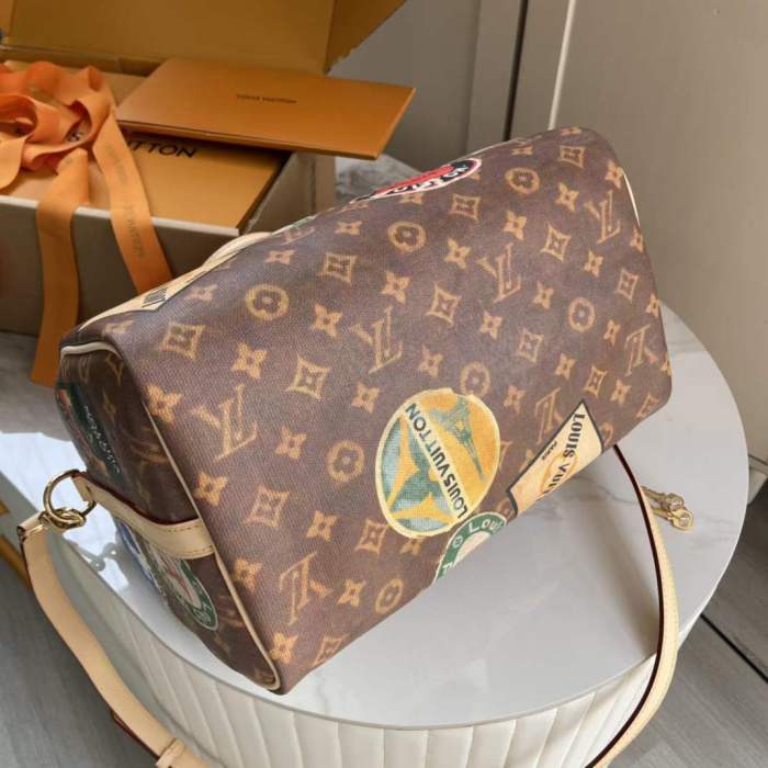 Louis Vuitton Women Speedy Bandoulière 30 Monogram Coated Canvas Twill Lining M47087