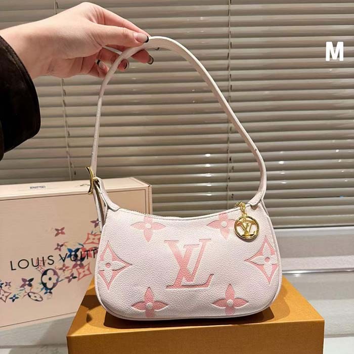 Louis Vuitton LV Women Mini Moon Pink Monogram Cowhide Leather M24108