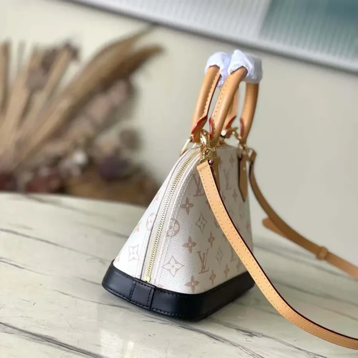 Louis Vuitton LV Women Nano Alma Monogram Dune Coated Canvas M46895