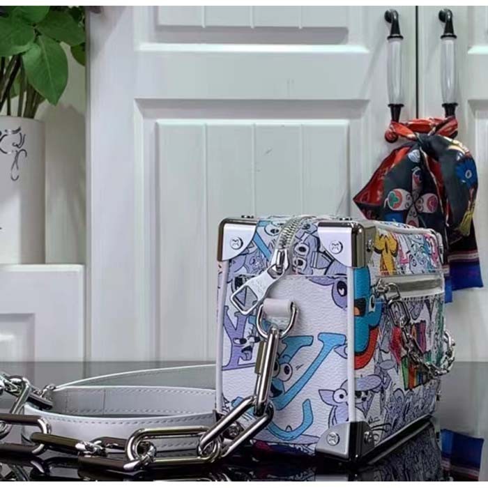 Louis Vuitton Unisex Mini Soft Trunk Black Silver Monogram Eclipse Coated Canvas