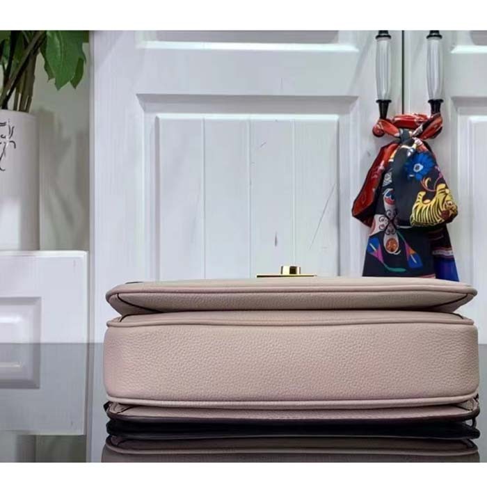 Louis Vuitton LV Women Oxford Greige Grained Calf Leather Microfiber Lining