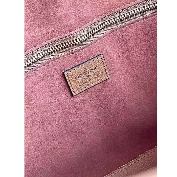 Louis Vuitton LV Women Neverfull MM Tote Brown Embossed Cowhide Leather