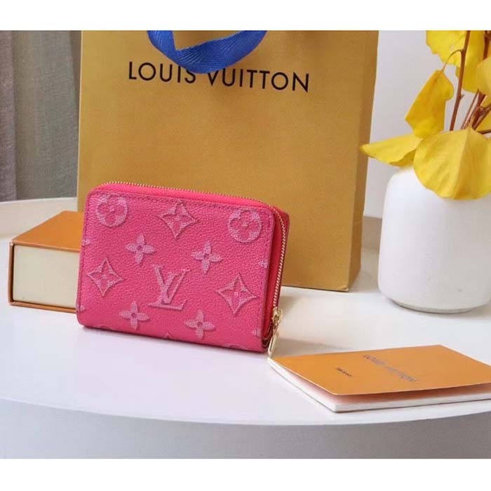 Louis Vuitton LV Women Lou Wallet Fall For You Fuchsia Pink Monogram Coated Canvas