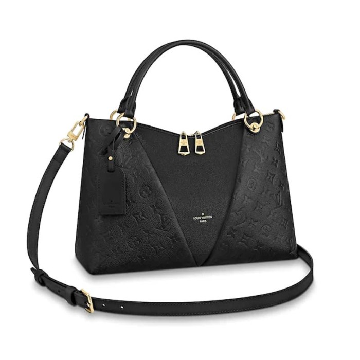Louis Vuitton LV Women V Tote MM Bag in Embossed Monogram Empreinte Cowhide Leather
