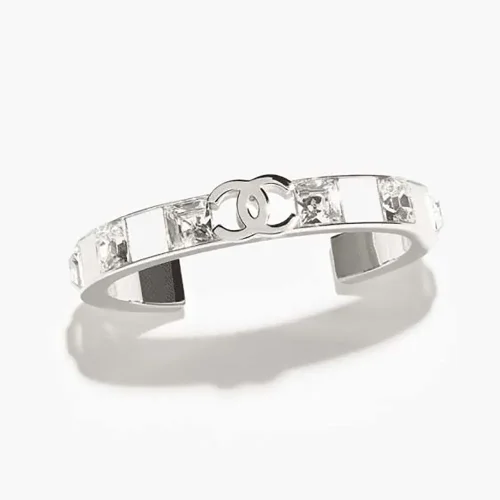 Chanel Women Cuff Metal Resin Strass ABE820B19204