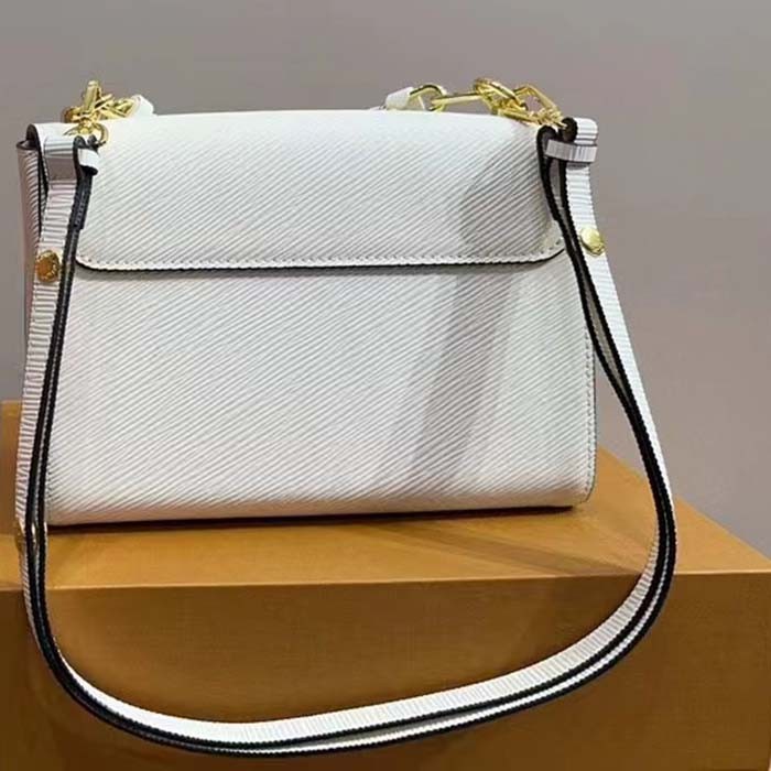 Louis Vuitton LV Women Twist PM Quartz White Epi Grained Cowhide Leather