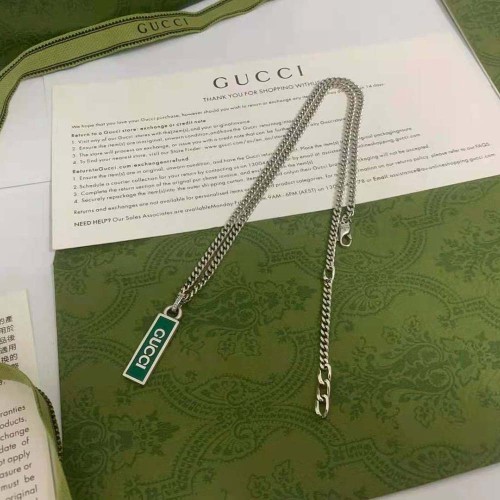 Gucci Women Necklace with Enamel Pendant