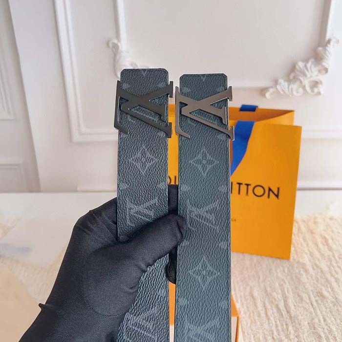 Louis Vuitton Unisex LV Initiales 40 MM Reversible Belt Monogram Canvas Calf Leather M9043U