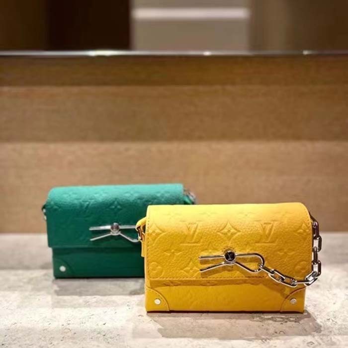 Louis Vuitton Unisex Steamer Wearable Wallet Green Taurillon Monogram Cowhide Leather