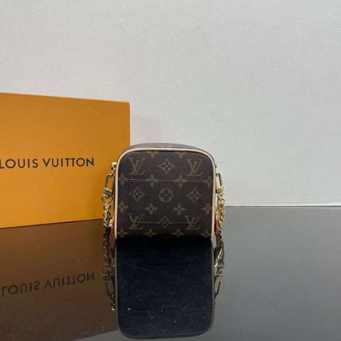 Louis Vuitton Women LV Just In Case Monogram Coated Canvas Padlock Key bell M47096