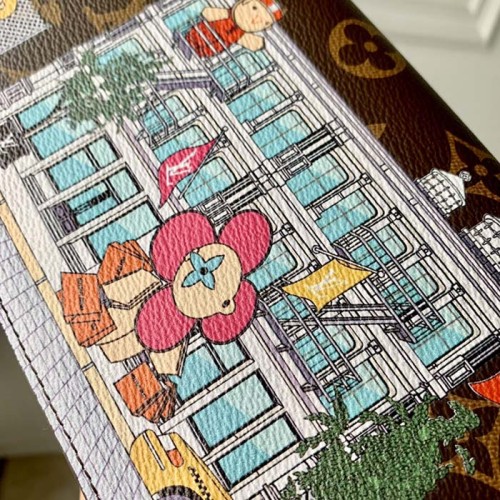 Louis Vuitton LV Women Félicie Pochette Yellow Brown Monogram Coated Canvas