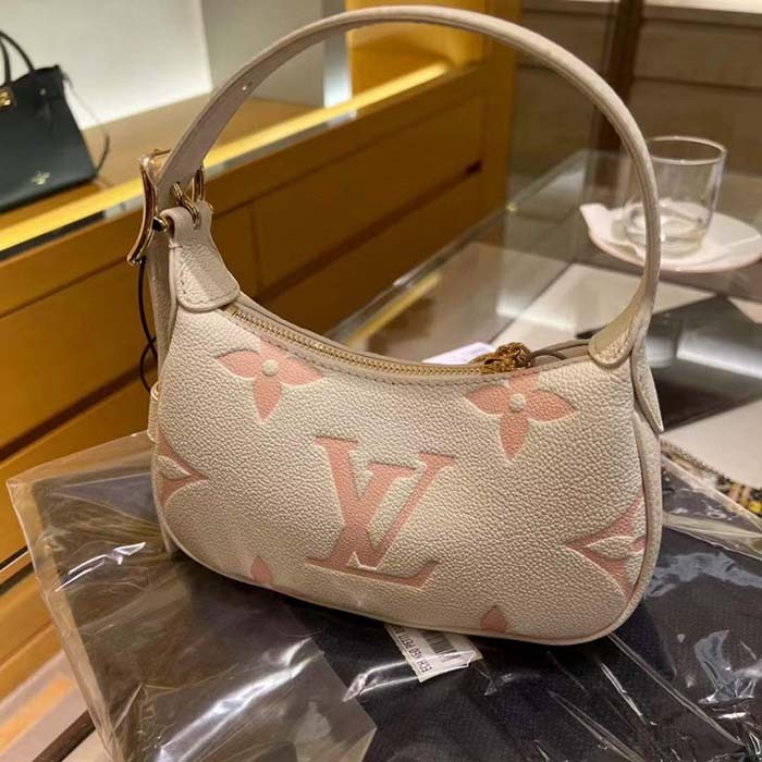 Louis Vuitton LV Women Mini Moon Pink Monogram Cowhide Leather M24108
