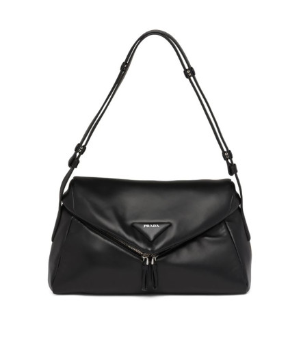 Prada Women Padded Nappa Leather Prada Signaux Bag-Black