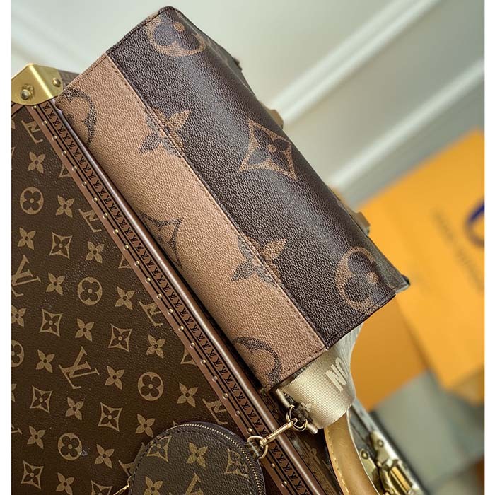 Louis Vuitton LV Women Onthego PM Tote Monogram Reverse Coated Canvas