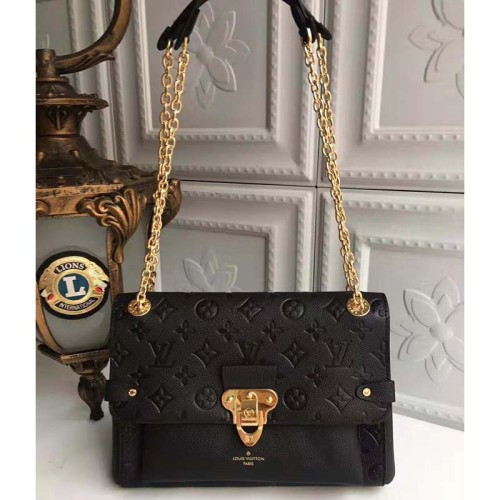 Louis Vuitton LV Women Vavin MM in Monogram Empreinte Leather-Black