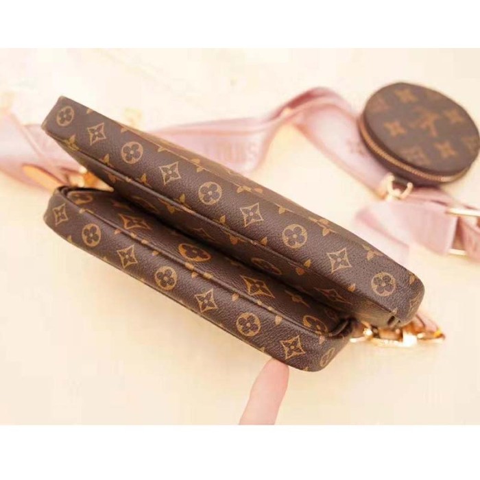 Louis Vuitton LV Women Multi Pochette Accessoires in Monogram Canvas-Pink