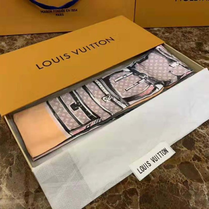 Louis Vuitton LV Women Trunks Bandeau with Trunks and Luggage Pattern-Pink