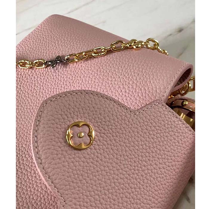 Louis Vuitton LV Women Capucines BB Pink Taurillon Leather M24120