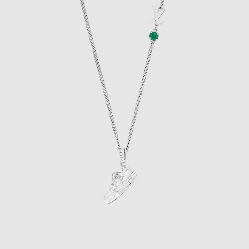 Louis Vuitton Unisex LV Trainer Strass Necklace-Green