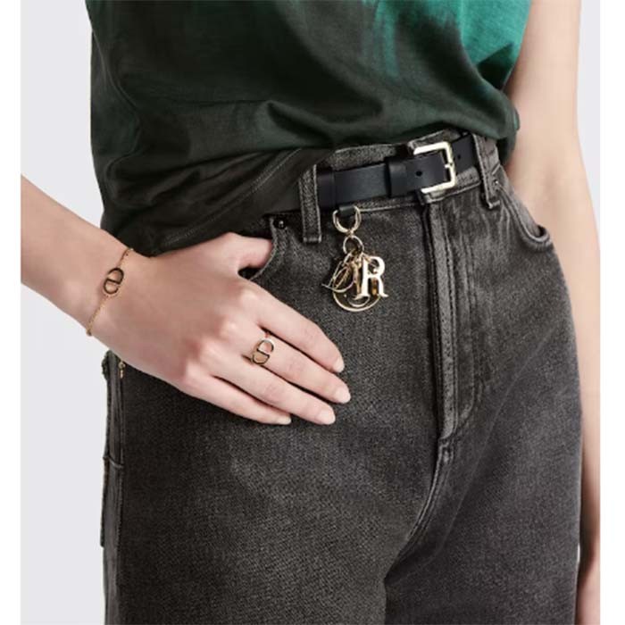 Dior CD Unisex Miss Dior Belt Black Smooth Calfskin 20 MM Width