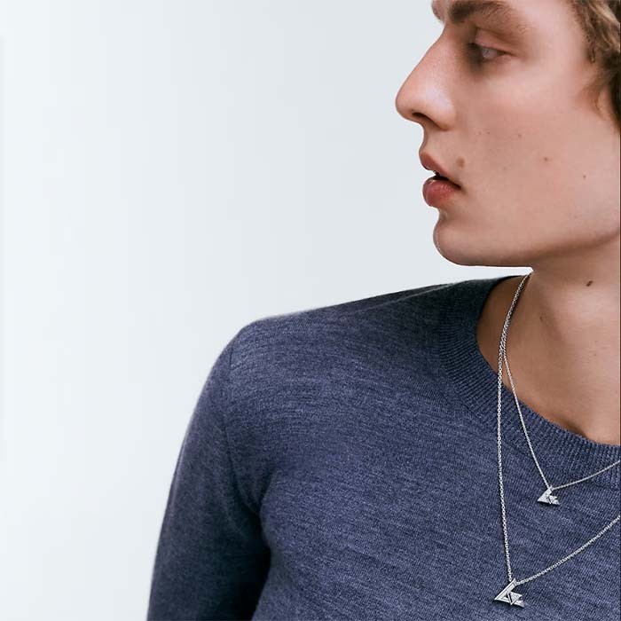 Louis Vuitton Unisex LV Volt One Pendant White Gold 36 Diamonds 0.16 CT