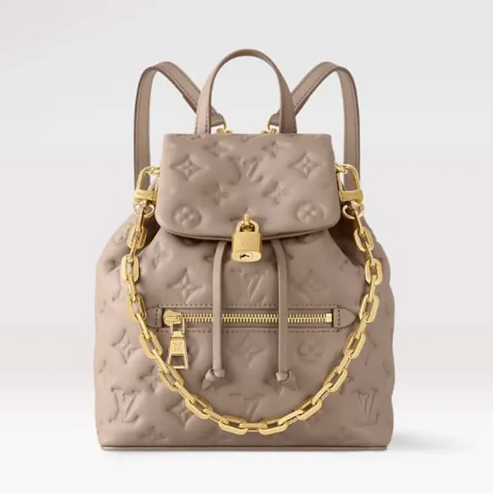 Louis Vuitton LV Women Coussin Backpack PM-Gray M13358