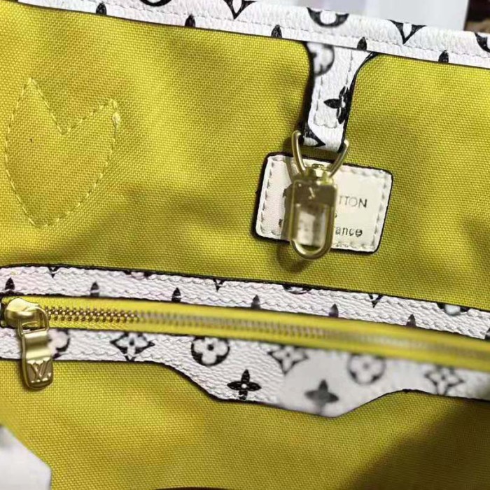 Louis Vuitton LV Women Neverfull MM Bag in Monogram Canvas-Pink