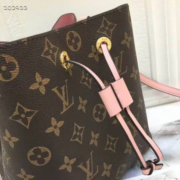 Louis Vuitton Women NéoNoé Bucket Bag Rose Poudré Pink Monogram Coated Canvas