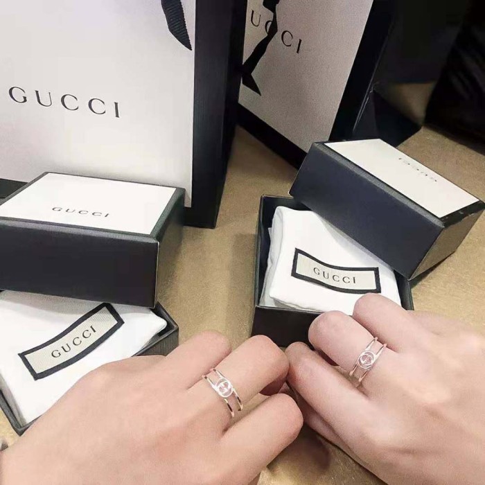 Gucci Women Interlocking G Wide Open Band