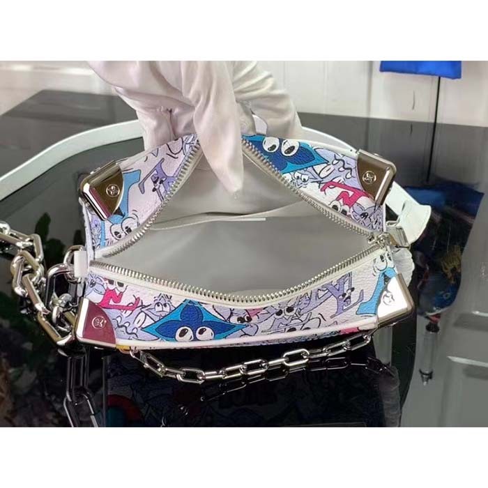 Louis Vuitton Unisex Mini Soft Trunk Black Silver Monogram Eclipse Coated Canvas