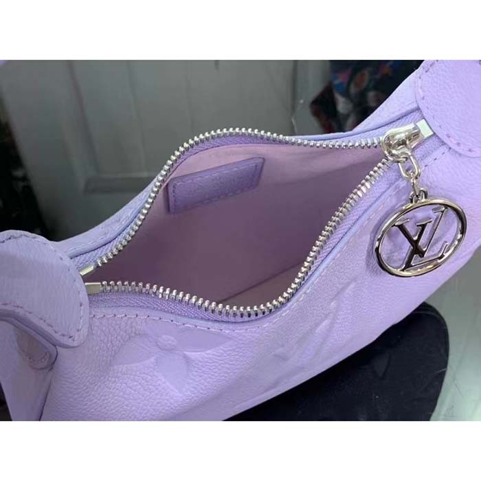 Louis Vuitton LV Women Mini Moon Purple Monogram Empreinte Embossed Supple Grained Cowhide Leather