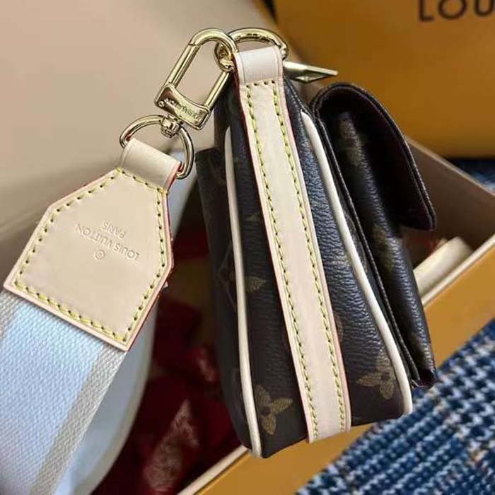 Louis Vuitton Women LV Vibe Monogram Coated Canvas Natural Cowhide-Leather M46999