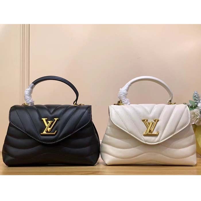 Louis Vuitton LV Women Hold Me Top-Handle Bag Black Smooth Cowhide Leather