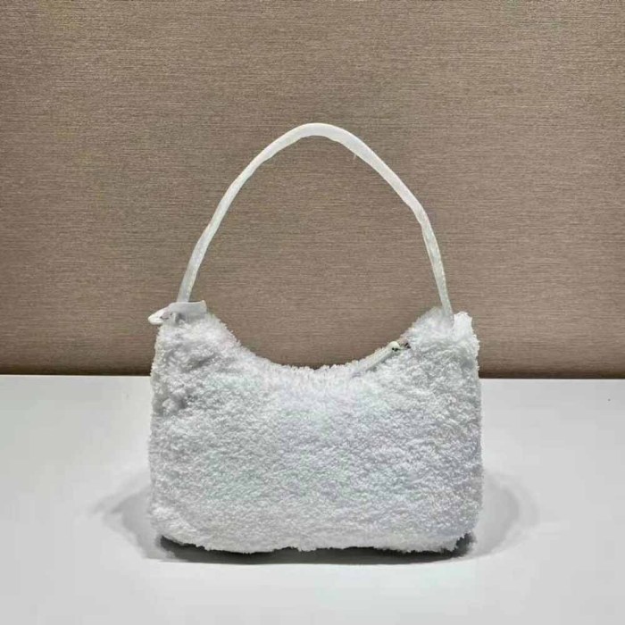 Prada Women Re-Edition 2000 Terry Mini-Bag-White