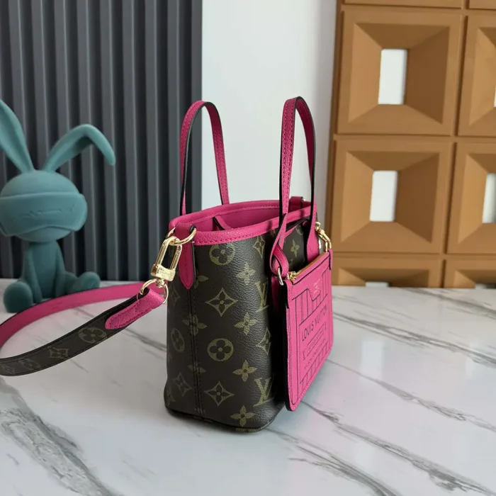 Louis Vuitton LV Women Neverfull Bandoulière Inside Out BB-Pink M12106