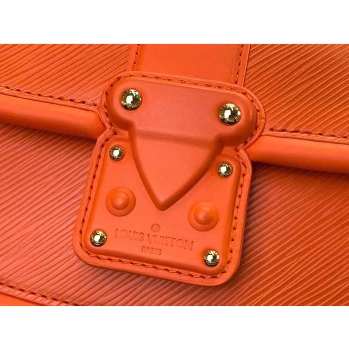 Louis Vuitton LV Women Hide Seek Orange Minnesota Epi Grained Smooth Cowhide Leather