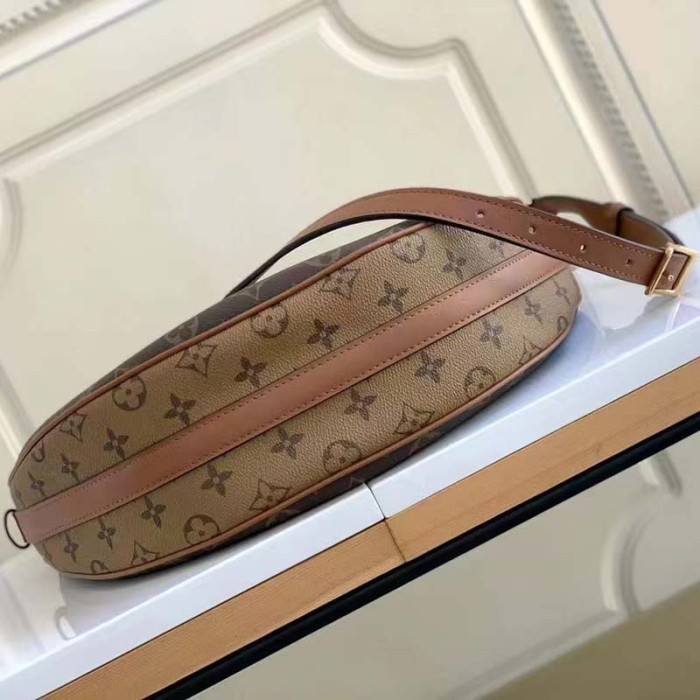 Louis Vuitton LV Women Loop Hobo Brown Monogram Monogram Reverse Coated Canvas