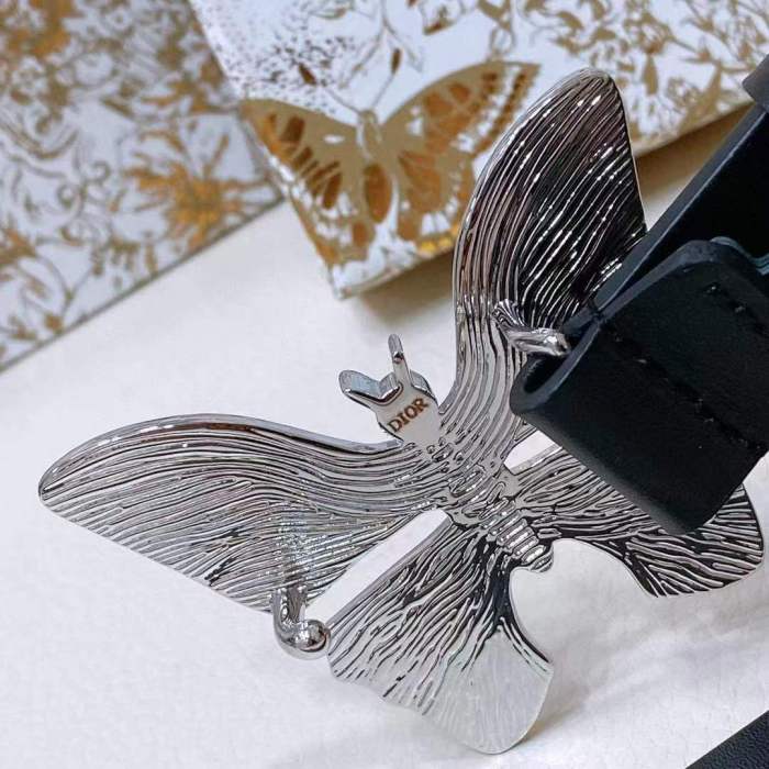 Dior Unisex CD Dior Métamorphose Belt Black Ultrasmooth Calfskin 20 MM Width