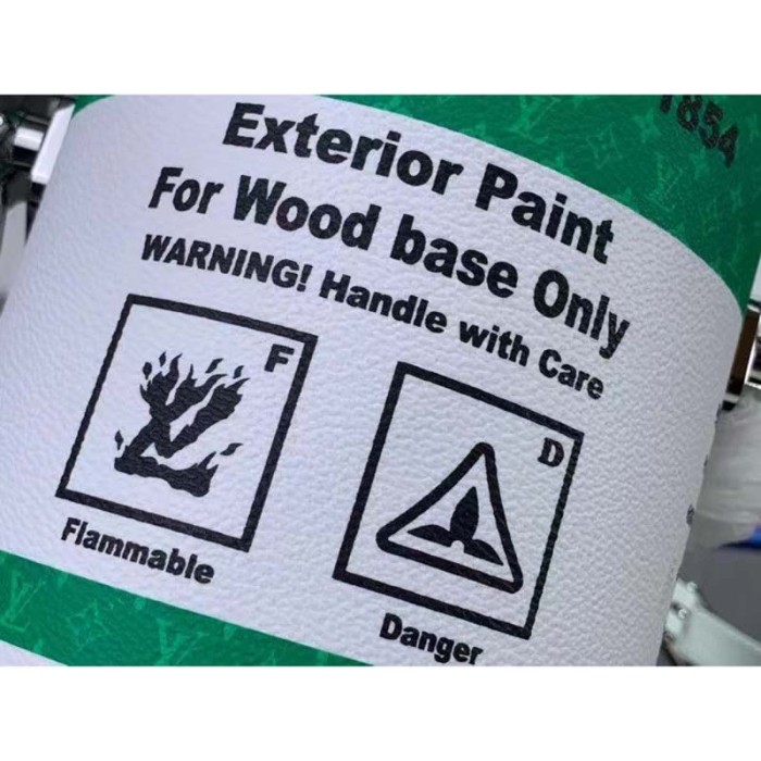 Louis Vuitton Unisex LV Paint Can Green Coated Canvas Cowhide Leather