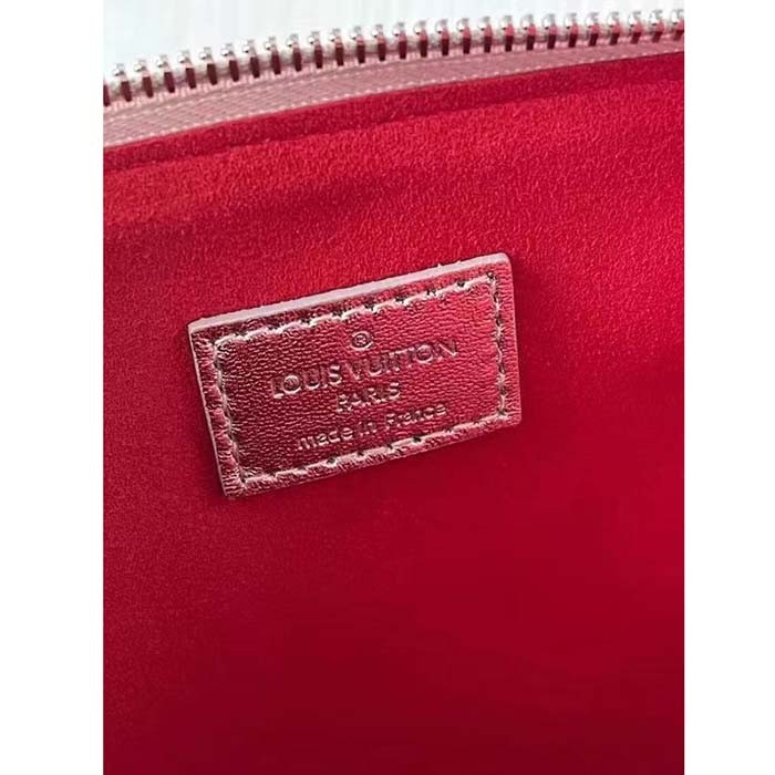 Louis Vuitton LV Women Coussin PM Handbag Silver Lambskin Cowhide Lining