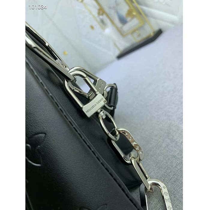 Louis Vuitton LV Women Coussin PM Handbag Black Lambskin Cowhide Leather