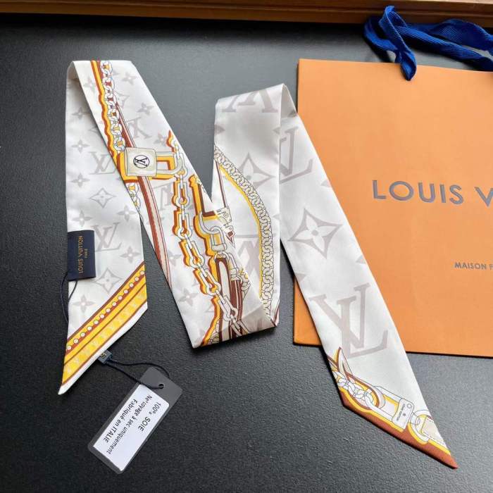 Louis Vuitton Women LV Ultimate Monogram Bandeau Beige Silk Inkjet Print M77777